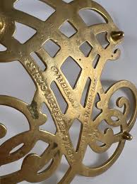 Vintage Brass Trivet | Thomas Jefferson Cipher | Monticello ...