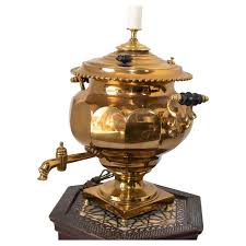 Antique Russian Polished Brass Samovar Table Lamp 19th C For Sale at 1stDibs | russian samovar for sale, samovar lamp