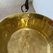 18th Century Hand Made Brass and Wrought Iron Milk Bucket | Chairish