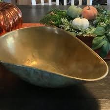 Antique Solid Brass Scale Pan, Extra Large Vintage ...