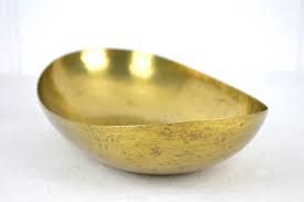 Crown Brass Weimar Bowl Serving Bowl Art Déco 30s Hammered ...