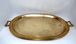 Antique Vintage Russian Brass Samouar Serving Tray with Handles 19.75" | eBay