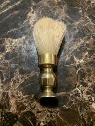VINTAGE SHAVING BRUSH CHROME ADVERTISING SHAVING COLLECTIBLE ...