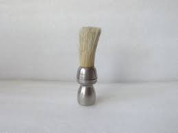Rare Vintage Shaving Brush Metal Brass Handle Shaving ...