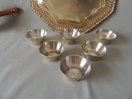 Complete brass coffee set- 6 cups- serving tray- coffee pot ...