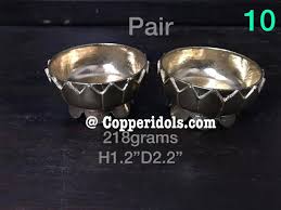 Prasiddh Copper Idols Presents Brass Made Pair of Lotus ...