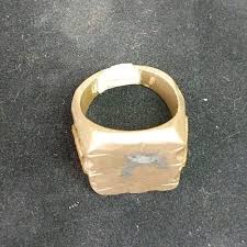 Mexican Biker Brass Ring Mexico Signet Mens Solid Brass ...