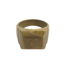 Men's Solid Brass Metal Ring Costume Jewelry Accessory ...