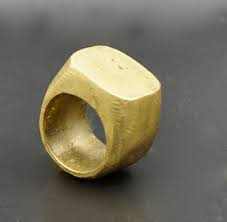 Unisex Brass Ring - Etsy Israel