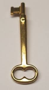 Brass Skeleton Key House Door Locks bit lock antique vintage home old