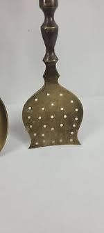 Antique Brass Cooking Utensil Set Spoon Ladle Fork Old ...