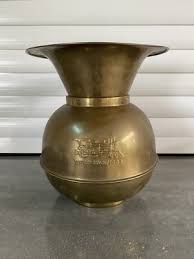 Vintage UNION PACIFIC RAILROAD Weighted Brass Spittoon - 1970's Reproduction | eBay