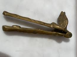 vtg solid brass nutcracker squirrel shaped handheld hazelnut ...