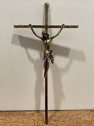 Vintage Brass Crucifix INRI ~ 10" | eBay Australia