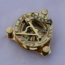 3 inch Sundial Compass - Solid Brass Sun Dial Beautiful ...