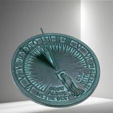 Garden Sundial Clock, 12 Inch, Timeless Elegance Outdoor ...