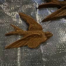 Vintage HOMCO Swallow Bird Burwood Wall Hanging 2650 Set Of 2 | eBay