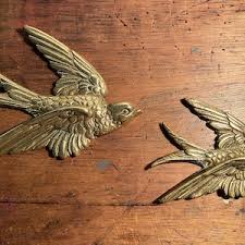 Vintage Brass Swallows - Etsy Australia