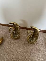 Brass Swan Book Ends - Quantity 2 for Sale in Tacoma, WA ...