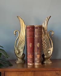 ✨(Sold)Vintage brass swan bookends ‼️Measurements ‼️ 15 ...