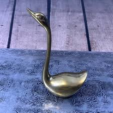 Vintage | Accessories | Vintage Brass Swan Figurine Ring Holder Made In Korea | Poshmark