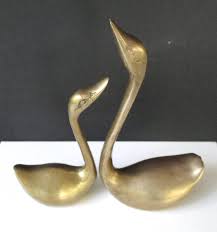 Brass Swan Figurine,2 Vintage Small Brass Swans, Collectibles Brass Animal Figurines,home,office Decor,/5.25",3.75" Tall/ - Etsy