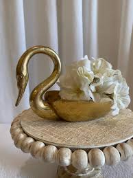 India Brass Swan - Etsy