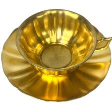 Antique Late 1800's Healey Gold Gilt Teacup and Saucer ...