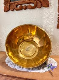Vintage Brass Bowl/planter - Etsy