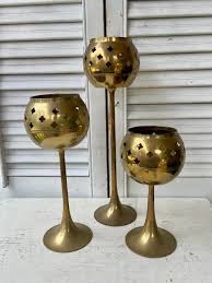 Punched Brass Candle - Etsy