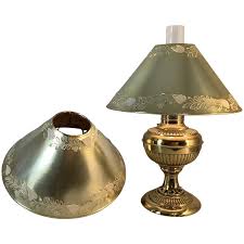Vintage Gold Washed Cut & Pierced Lampshades. For Sale at ...