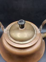 vintage Apko Metalcraft Holland copper and brass teapot ...