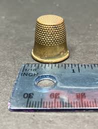 Vintage Brass Sewing Thimble | eBay