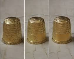 Nautical Sailor's Gold Thimble / Victorian Estate Circa 1880 Sterling Silver Gold Vermeil 'sailor's Wife' Size #12 Thimble - Etsy Sweden