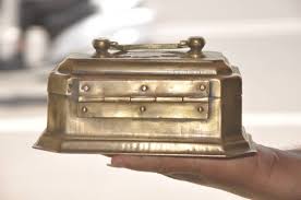 Vintage Brass 6 Compartments Jali Cut Handcrafted Betel Nut ...