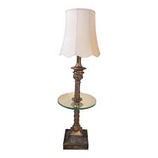 Antique Brass Floor Table Lamp | Chairish
