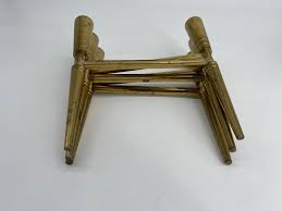 Vintage Mid-Century Brass Folding Candelabra | Chairish