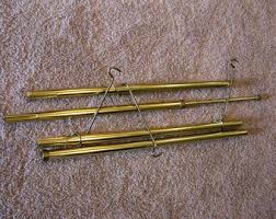 Tension Pole PLANT HANGER - Gold Tone Metal- 3 Tiered Hanger ...