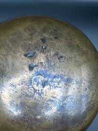 Vintage/Antique handcrafted heavy brass bowl with handles. | eBay