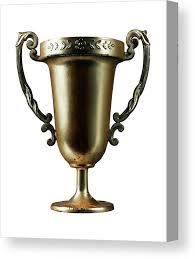 Gold Trophy Canvas Print by CSA Images - Pixels