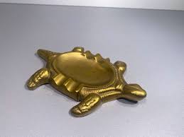 Mid Century Ashtray Turtle, Brass, Vintage, Holland - Etsy