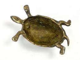 Vintage Brass Turtle Figurine from Dinant, 1960s | Chairish