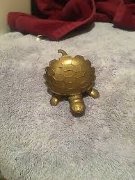 Turtle Soap/ Trinket Dish Solid Brass Hand Made in India Vintage Small 5" Long | eBay
