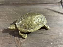 Vintage Brass Lidded Turtle – Antiqueology