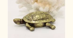Victorian Antique Brass Turtle Snuff Jewelry or Trinket Case
