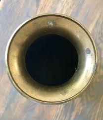 Vintage Hollywood Regency Brass Vase | Chairish