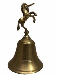 VINTAGE UNICORN Solid Brass 6” Tall BELL 🦄 Magical Bell 🛎️ | eBay