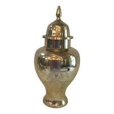 Vintage Brass Urn | Chairish