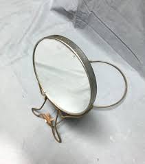 Antique Metal Chrome 5" Round Hanger Shaving Double Side ...