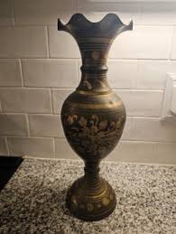 Artisan Black and Gold Decorative Vase | Mercari